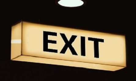 Schriftzug: Exit