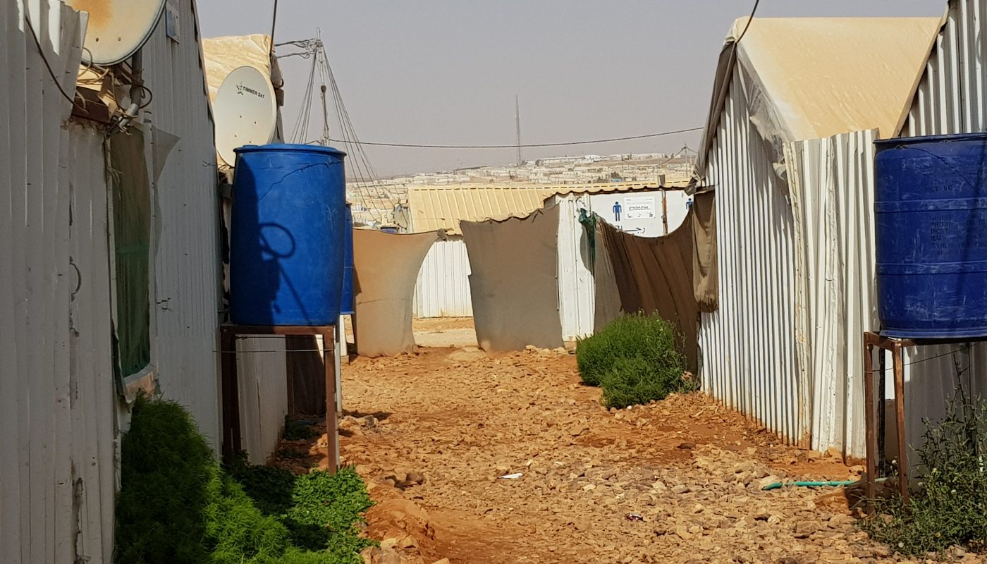 Wohncontainer im Camp Azraq (c) Müller-Rensch/Safouane 2018