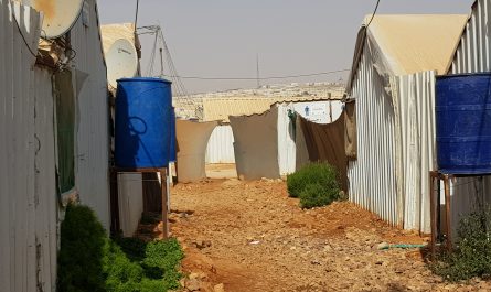 Wohncontainer im Camp Azraq (c) Müller-Rensch/Safouane 2018