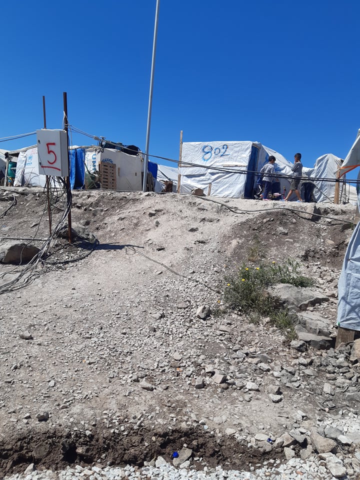 Geflüchtetenlager auf Lesbos, Griechenland (© by Jessica Wahburn, 2020)